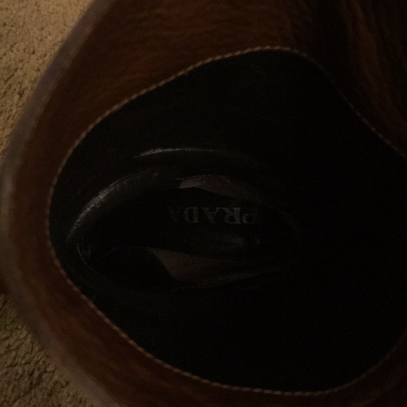 Authentic PRADA Soft Buttery Leather Boots Size 37 - Picture 5 of 8